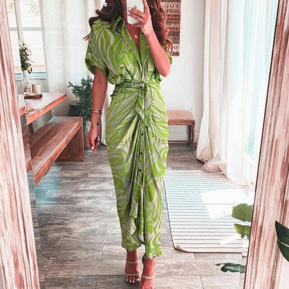 ELLIS - Boho jurk met veelkleurige print