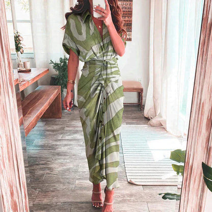 ELLIS - Boho jurk met veelkleurige print