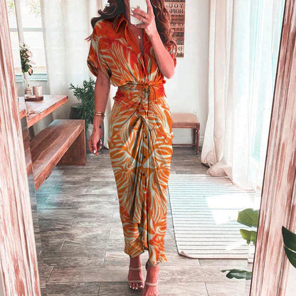 ELLIS - Boho jurk met veelkleurige print