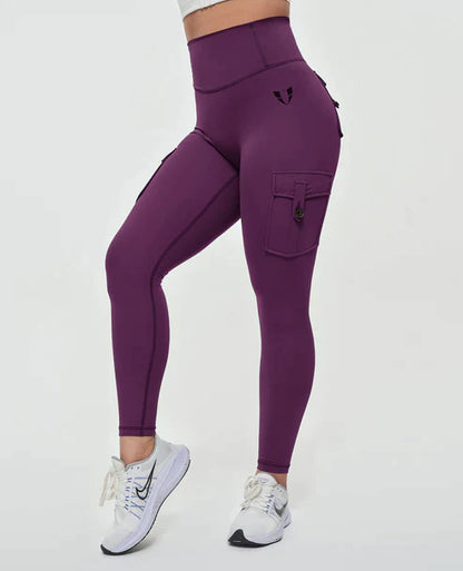 Jeana - High Waist Cargo Leggings