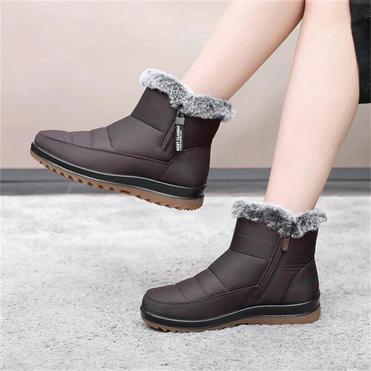 Holly - Bottes chaudes en coton pour femme, résistantes à l'hiver